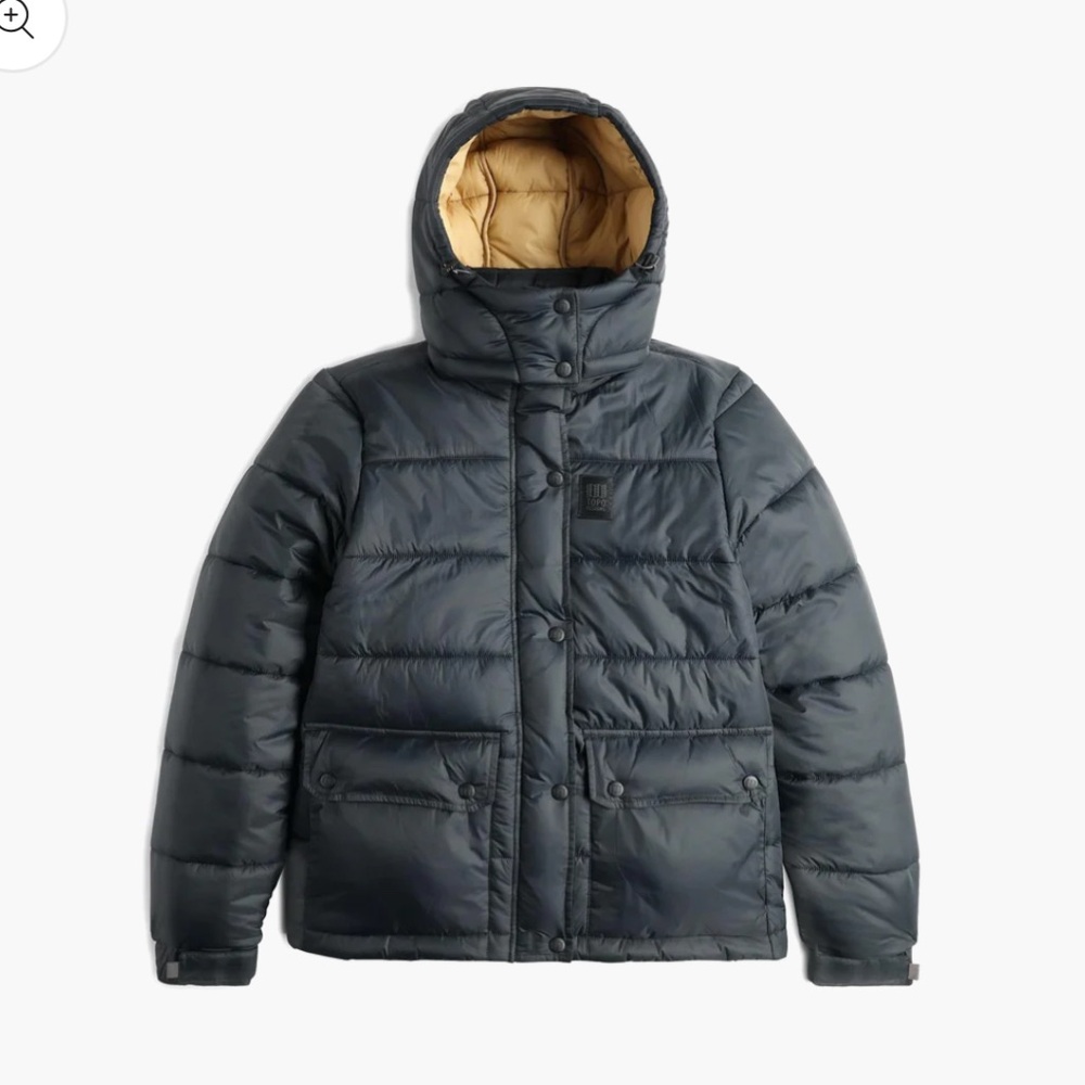 NWT Topo Designs The Retro Ridge Puffer Black S